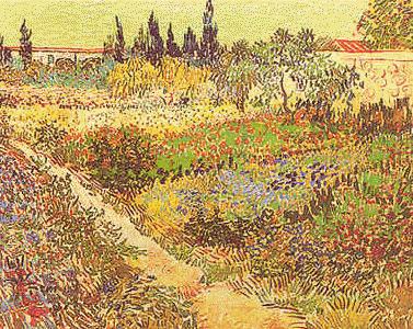 Vincent Van Gogh Garden in Bloom, Arles China oil painting art